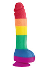 Dildo Colors Pride Edition 6 Inch, 25.6 cm (tęcza)