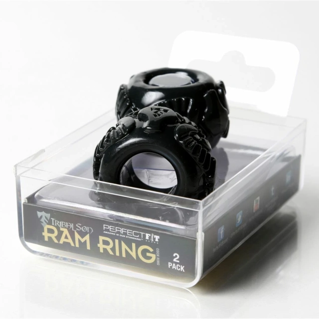 Perfect Fit Ram Ring Kit Double Black Dwupak -, Czarny