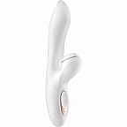 Satisfyer Pro G-Spot - Wibrator z bezdotykowym masażerem łechtaczki, Biały, 22 cm