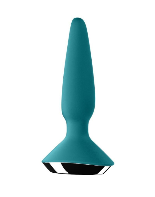 Korek analny wibrujący Satisfyer Plug-ilicious 1, 14 cm (zielony)