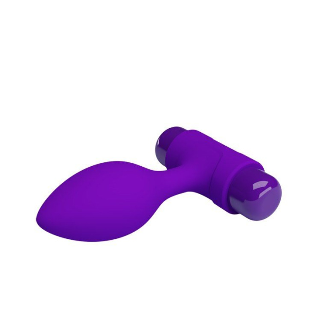 Pretty Love Vibra Butt Plug - Korek analny, Fioletowy, 8, 6 cm