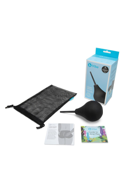 Анальный душ B-Vibe Classic Enema, 225 мл (черный)