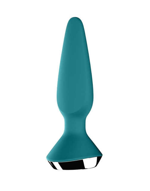 Korek analny wibrujący Satisfyer Plug-ilicious 1, 14 cm (zielony)