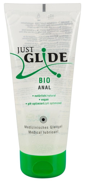 Just Glide Bio Anal - Lubrykant analny na bazie wody, 200 ml