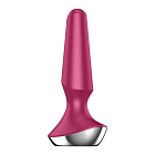 Анальна пробка, Satisfyer Plug-ilicious 2, 14 см (малиновий)