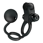 Ерекційне кільце Pretty Love Vibro Penis Sleeve IV, 20.3 см (чорний)