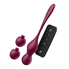 Вагинальные шарики Satisfyer Love Birds Vary, 22.2 (бордовый)
