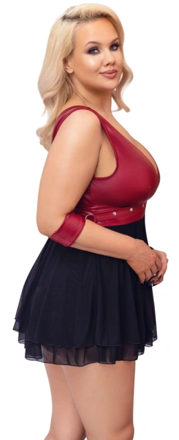Cottelli BONDAGE Cottelli Bondage Plus Babydoll - Koszula nocna, XXXL