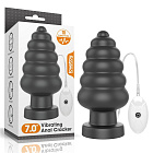 Анальна пробка King Sized Vibrating Anal Cracker 7, 18 см (чорний)