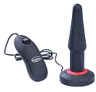 Анальна пробка Malesation Dual Layer Silicone Plug Vibe, 14 см (чорний)