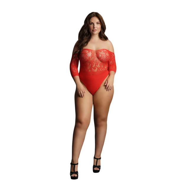 Le Désir Crotchless Rhinestone - Body, Plus Size