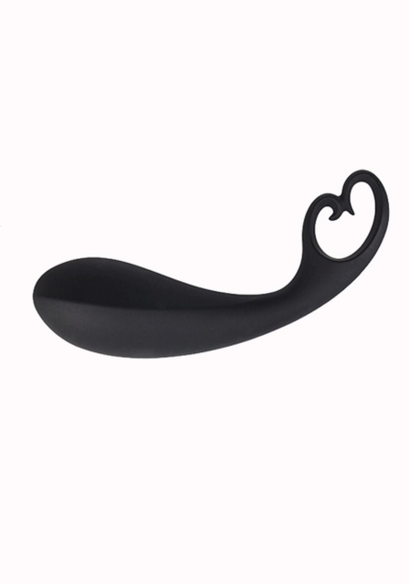 Alive Black Heart - Stymulator analny, Czarny, 16 cm