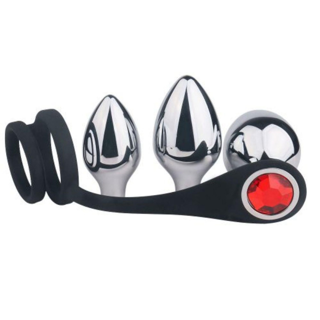 Toyz4lovers Pleasure Bully - Korek analny, Srebro, 11.6 cm