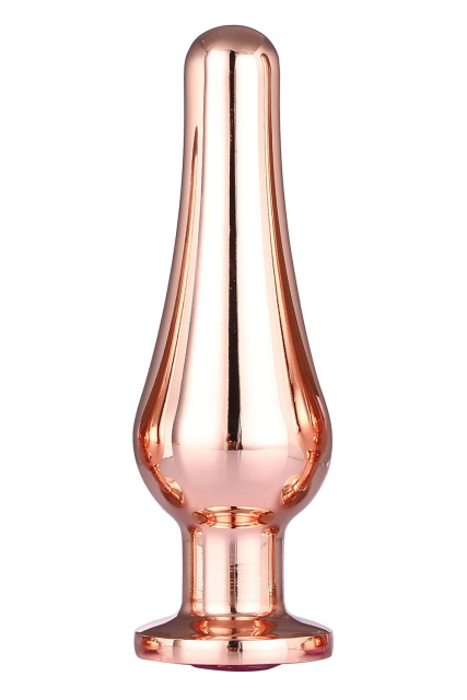 Korek analny Gleaming Love Gold Pleasure Plug L, 12.7 см (różowy)