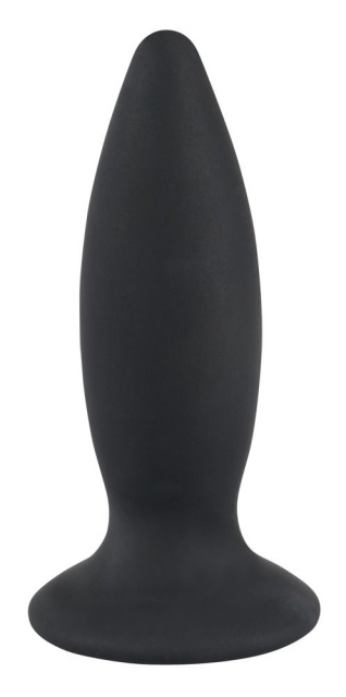 Black Velvets Rechargeable Plug Small - Korek analny, Czarny, 11 cm