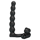 Насадка на пенис с вибрацией и эрекционным кольцом Pretty Love Hercules Penis Sheath III, 15,3 см (черный)