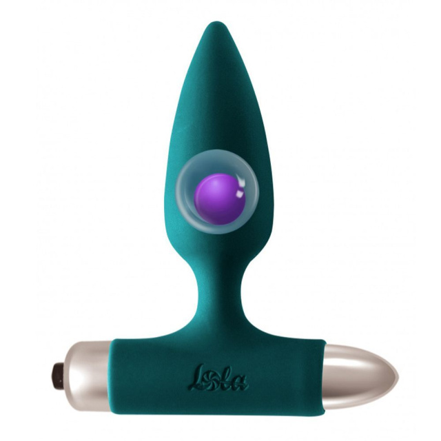 Lola Games Spice It Up - Korek analny z wibracjami, Zielony, 11 cm