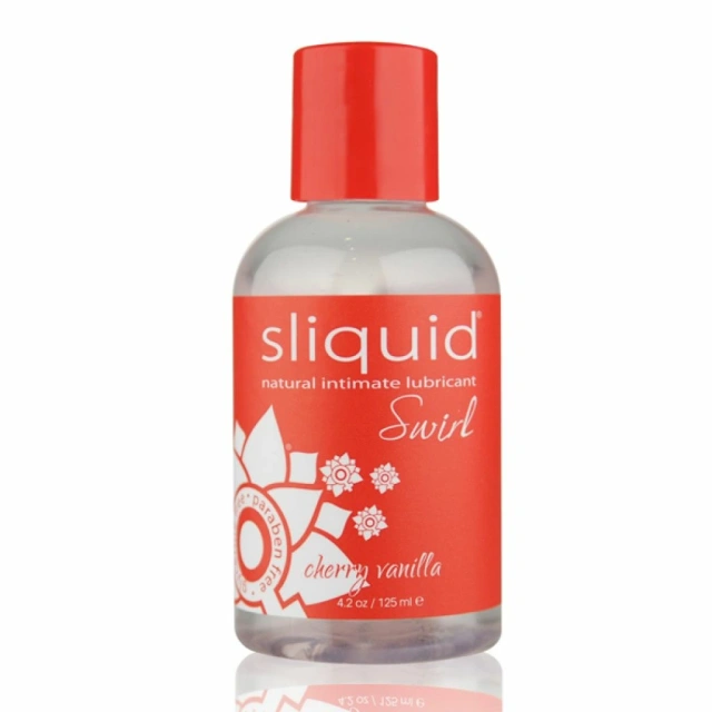 Sliquid Swirl Cherry Vanilla - Lubrykant na bazie wody, Wiśnia, 125 ml