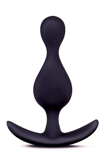 Korek analny Anal Adventures Platinum, 12 cm (czarny)