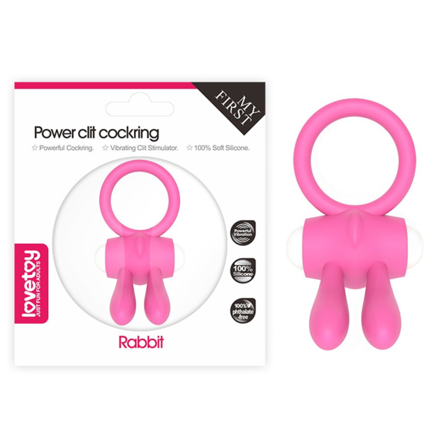 Lovetoy - Wibrujący pierścień erekcyjny, Różowy, 7.5 cm