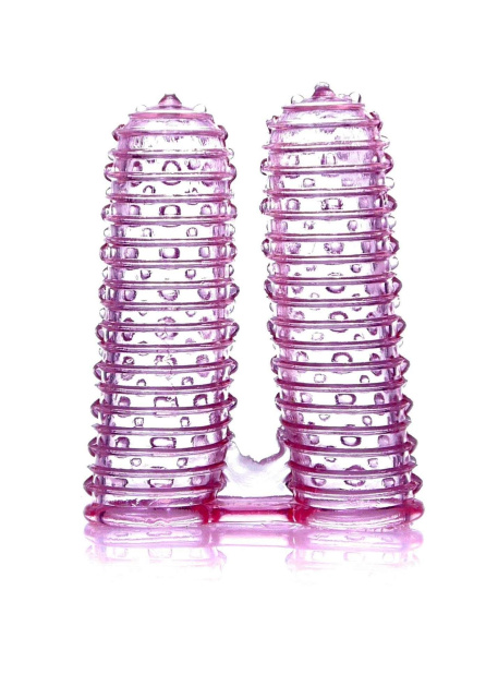 Насадка на палец B - Series EasyLove Wonderful Fingers, 7.5 см (розовый)