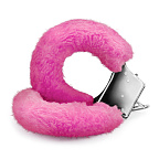 Crushious Love Cuffs Furry - Kajdanki, Różowy