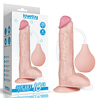 Большой кончающий фаллоимитатор LoveToy Squirt Extreme, 25,4 см (телесный)