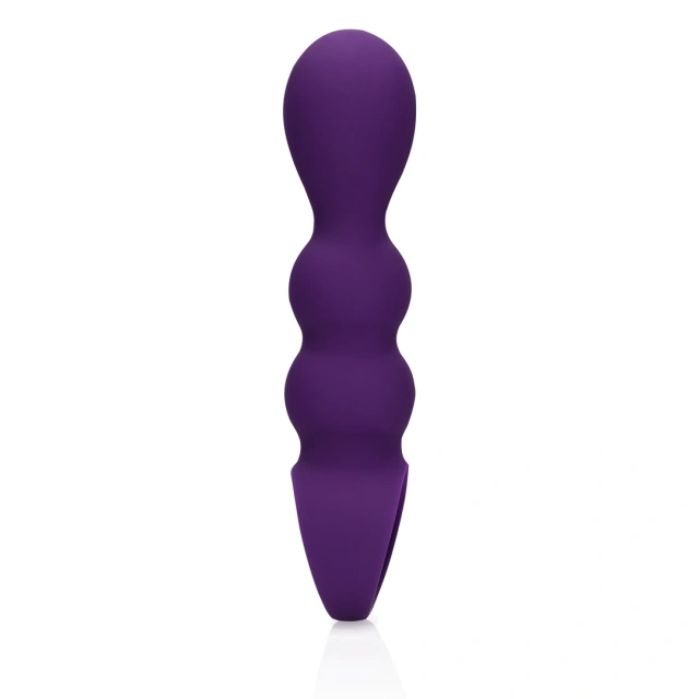 Loveline Clear - Wibrator analny, Fioletowy, 16.6 cm