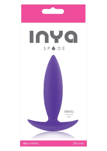Korek analny Ns Novelties Inya Spades Small, 10 cm (fioletowy)