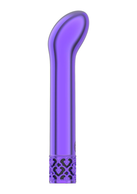 Wibrator Royal Gems Jewel Gunmetal, 12 cm (fioletowy)