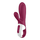 Wibrator królik Satisfyer Hot Bunny, 17,5 cm (bordowy)