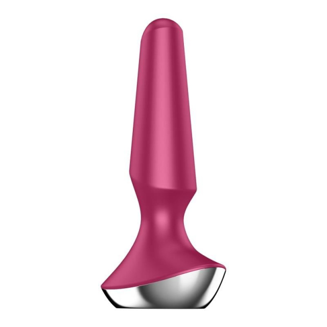 Korek analny Satisfyer Plug-ilicious 2, 14 cm (malinowy)