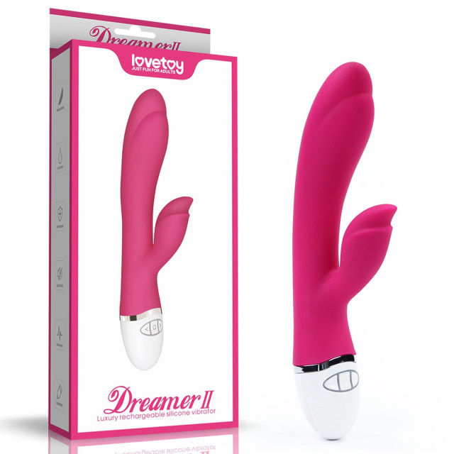 Wibrator królik LoveToy Dreamer II, 21,5x3,5cm (różowy)