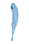 Вакуумний стимулятор клітора з вібрацією Satisfyer Twirling Pro (блакитний)