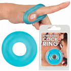Эрекционное кольцо Stretchy Cock Ring, 4 см (голубой)