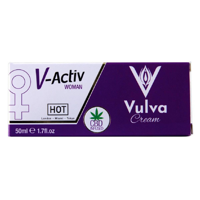 Стимулюючий крем Hot V-Activ Vulva Cream CBD, 50 мл