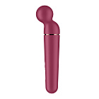 Вибромассажер Satisfyer Planet Wand-er, 30.4 см (бордовый)