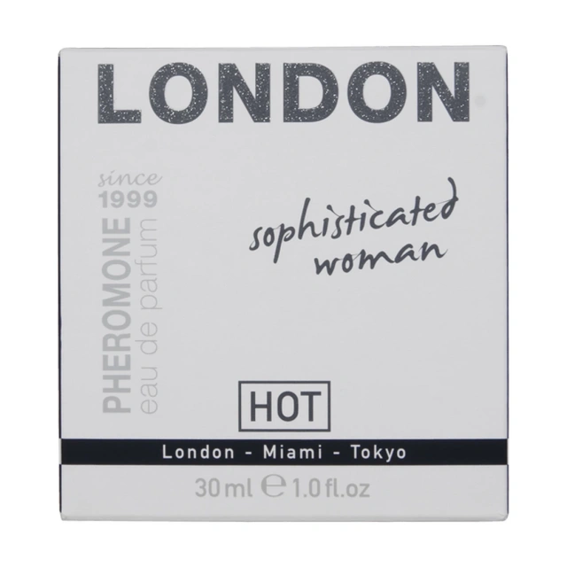 Hot London Sophisticated Woman - Perfumy damskie z feromonami, Róża, 30 ml