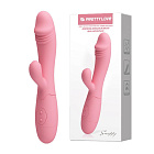 Вибратор-кролик Pretty Love Snappy Flesh, 19.5х3.2 см (розовый)