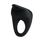 Эрекционное кольцо Pretty Love Thimble Vibrating Cock Ring, 6 см (черный)