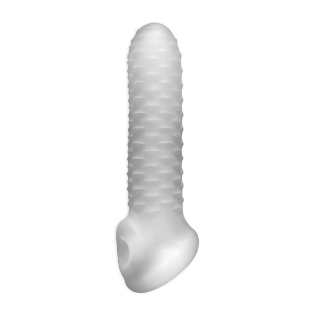 Насадка на пенис Perfect Fit Fat Boy Micro Rib SilaSkin, 19 см (прозрачный)