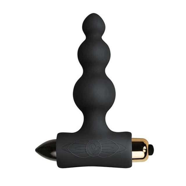Rocks-Off Petite Sensations Bubbles - Korek analny, Czarny, 10, 8 cm
