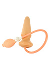 Анальна пробка Seven Creations Buttplug Plus Pump, 17 см (тілесний)