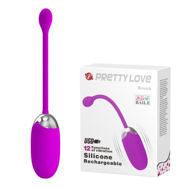 Віброяйце Pretty Love Brook, 15,5 см (фіолетовий)