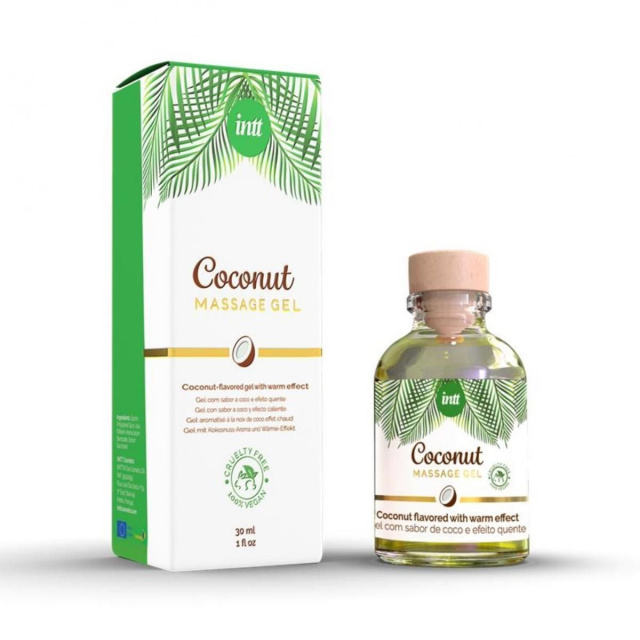 Масажний гель Intt Coconut Vegan, 30 мл