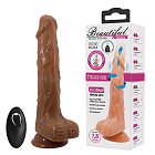 Реалистичный вибратор Baile Beautiful Encounter Bodach Remote Control, 21 см (коричневый)