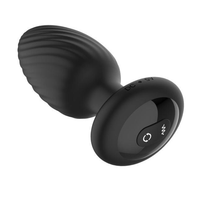Nexus Tornado Butt Plug Medium - Korek analny, Czarny, 10.9 cm, M
