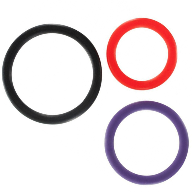 Ерекційне кільце ToyJoy Triple G-Ring Set, 3 шт (мульти)