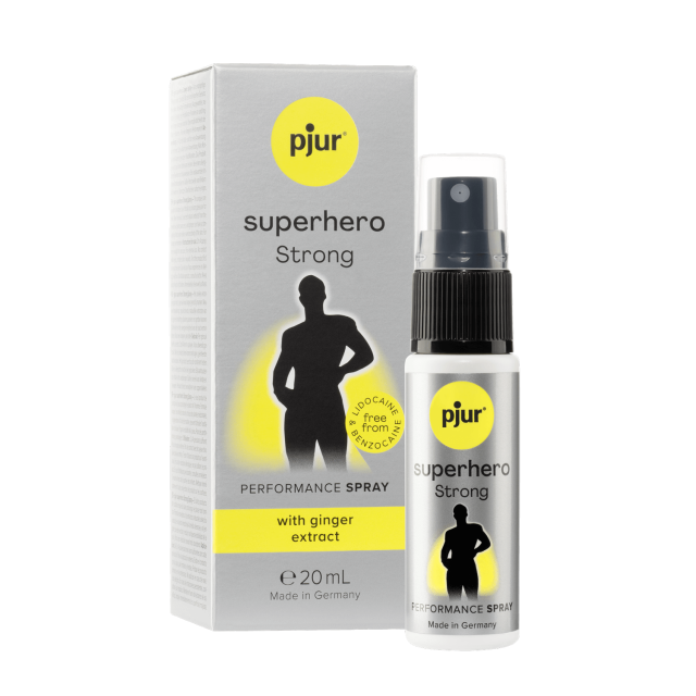 pjur Superhero Strong Performance - Spray opóźniający, Przezroczysty, 20 ml