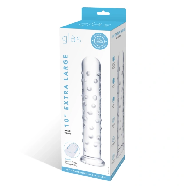 Фаллоимитатор Glas Extra Large, 25 см (прозрачный)